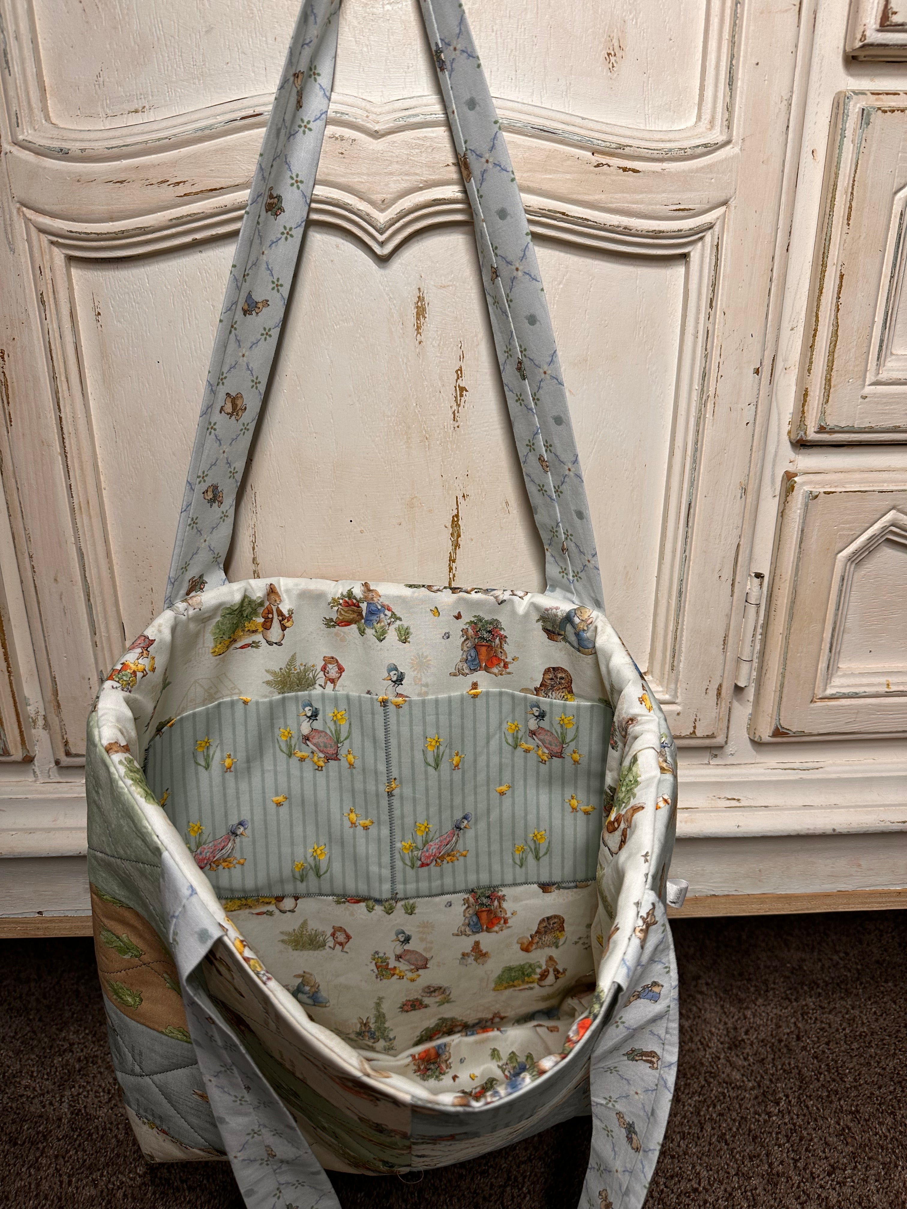 “Peter Rabbit” Quilted Tote/Diaper Bag