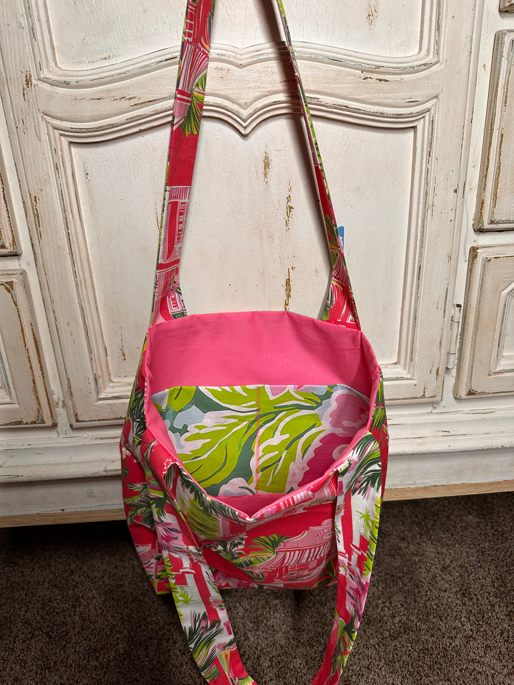 “Pink Watercolor” Basic Tote