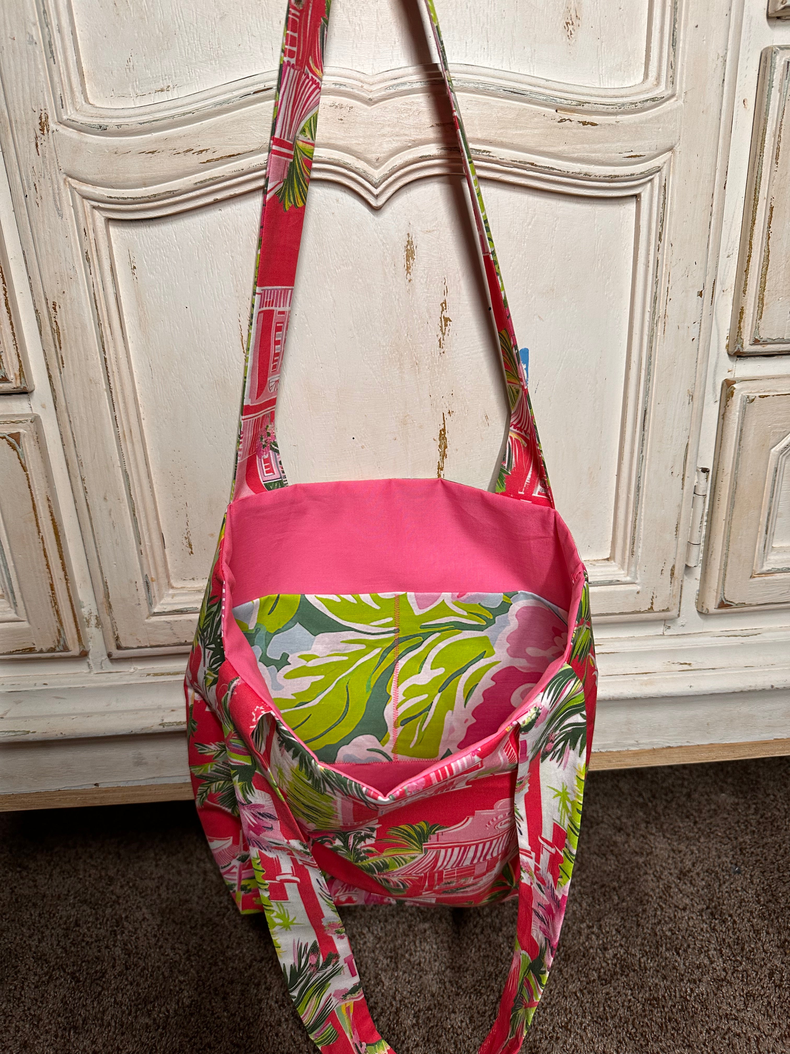 “Pink Watercolor” Basic Tote