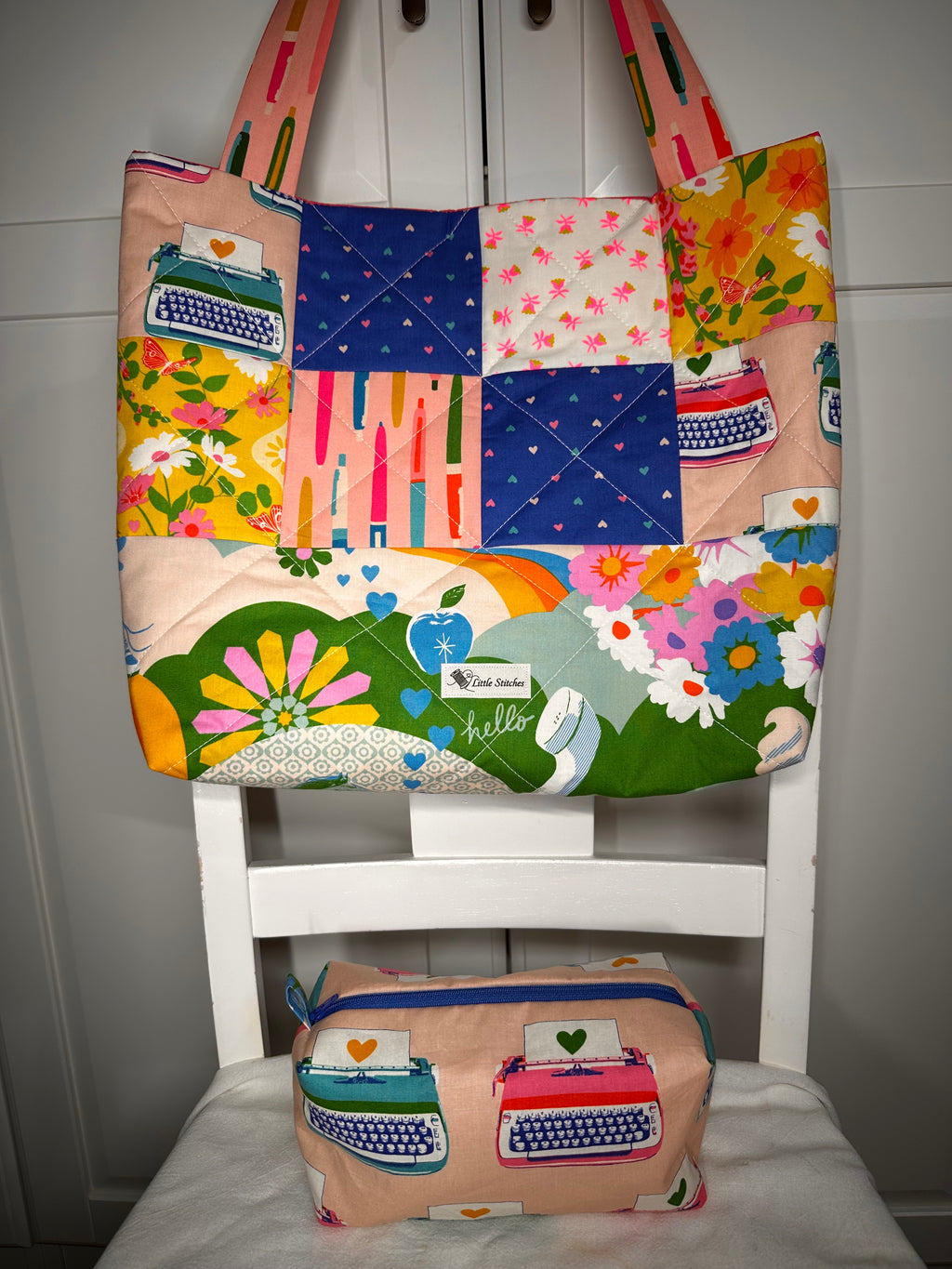 “That 70s Retro” Quilted Tote