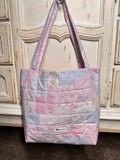 “Sweet Pea Blue Bow” Mid Size Quilted Children’s Tote