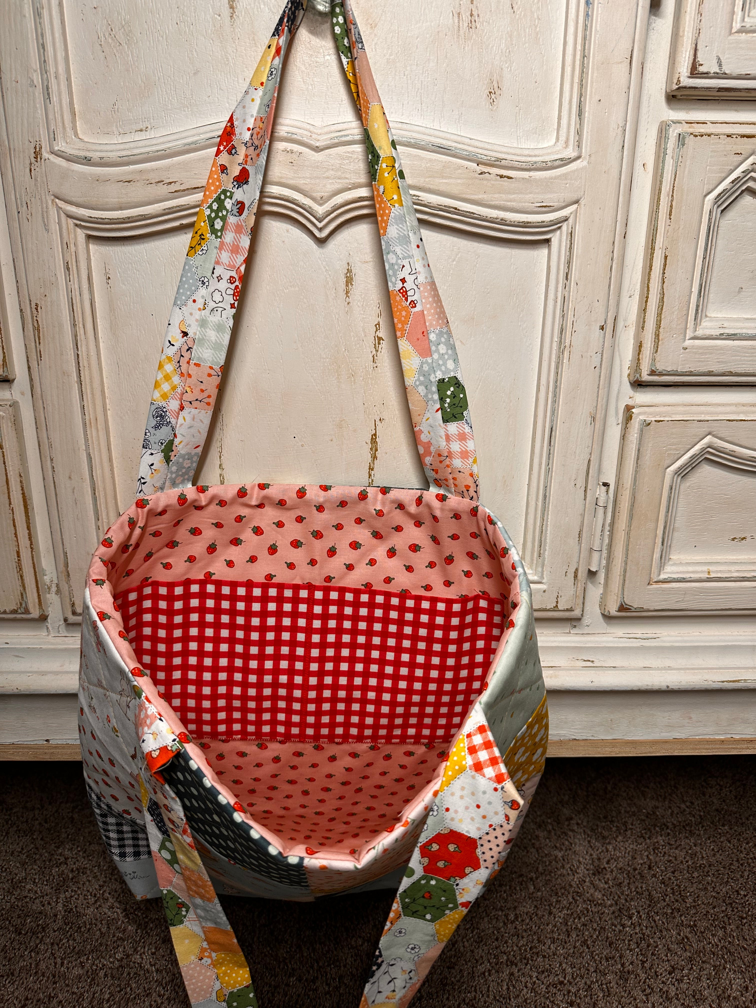 “Serendipity” Quilted Tote/Diaper Bag