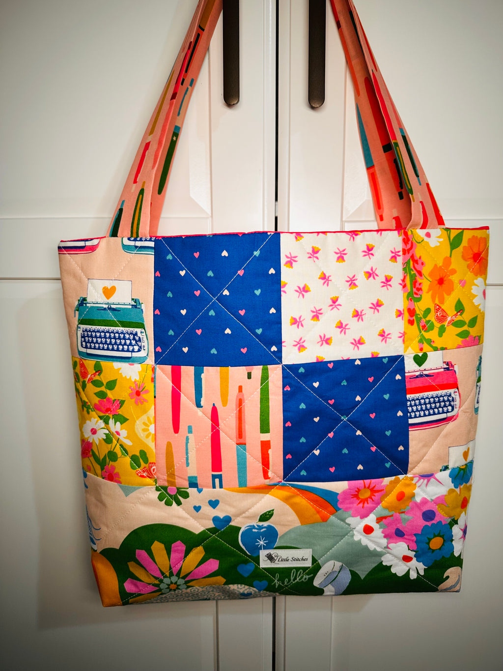 “That 70s Retro” Quilted Tote