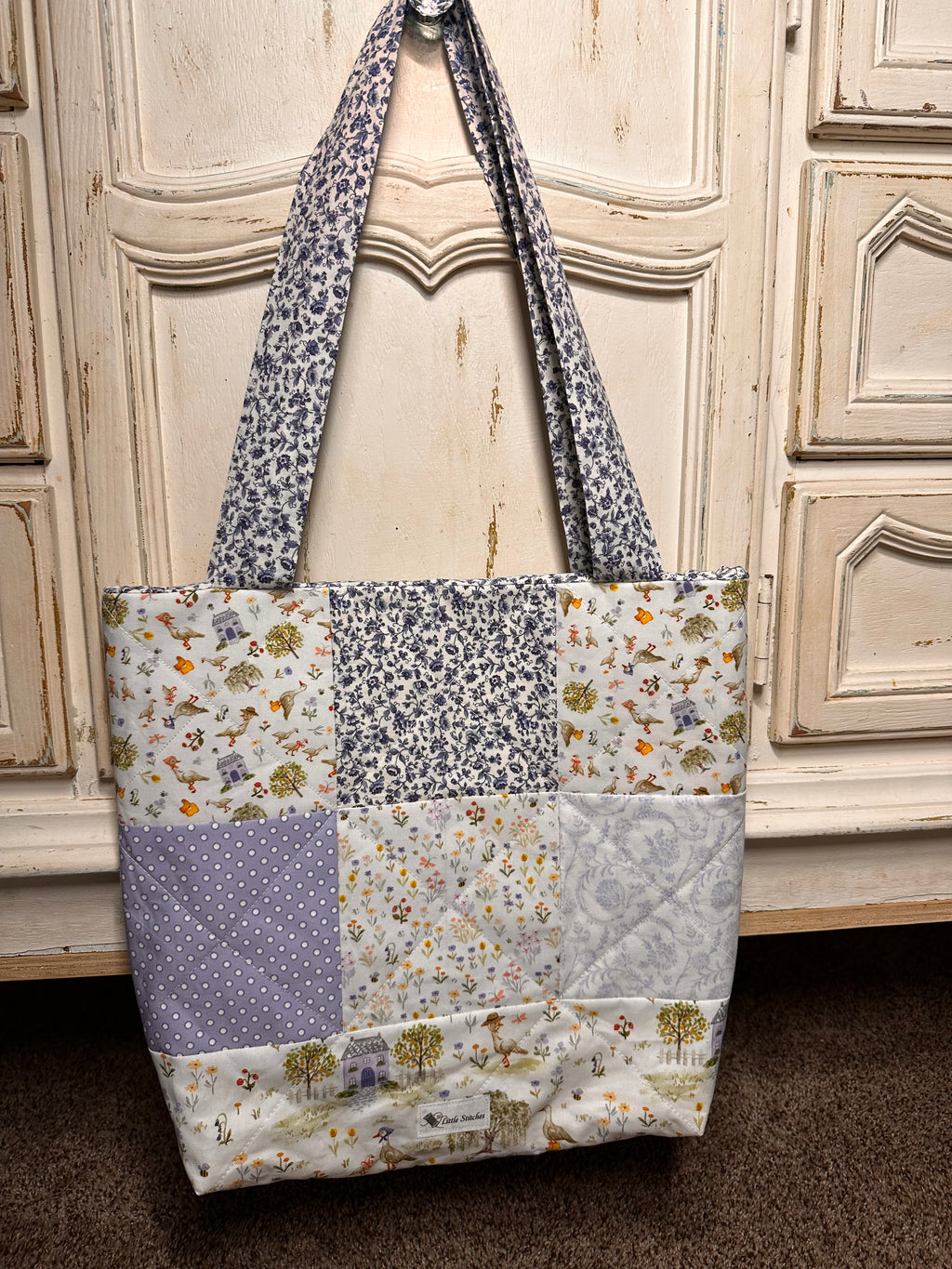“Duck Boots” Quilted Tote/Diaper Bag
