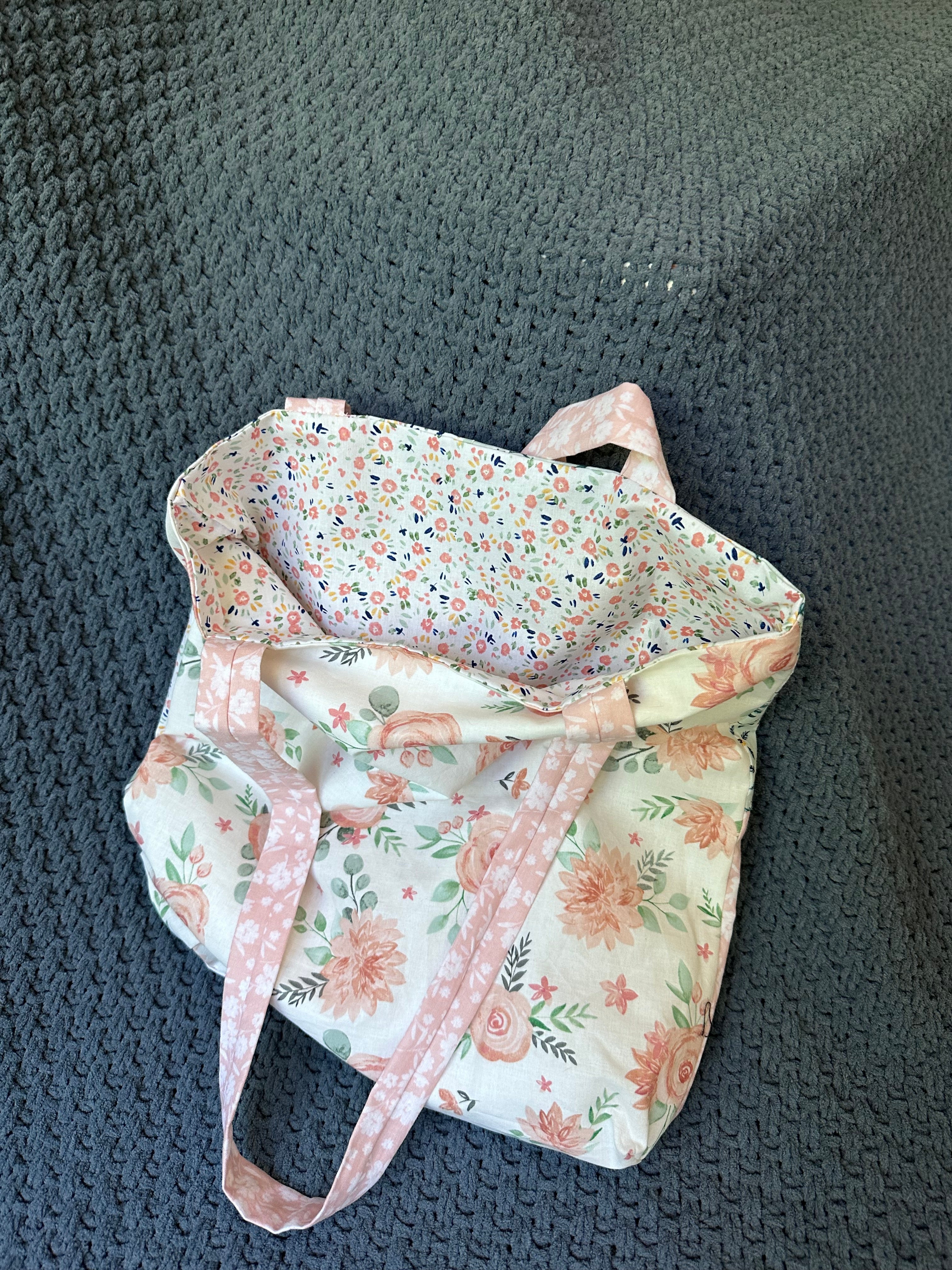 “Strawberry Bowl” Embroidered Tote