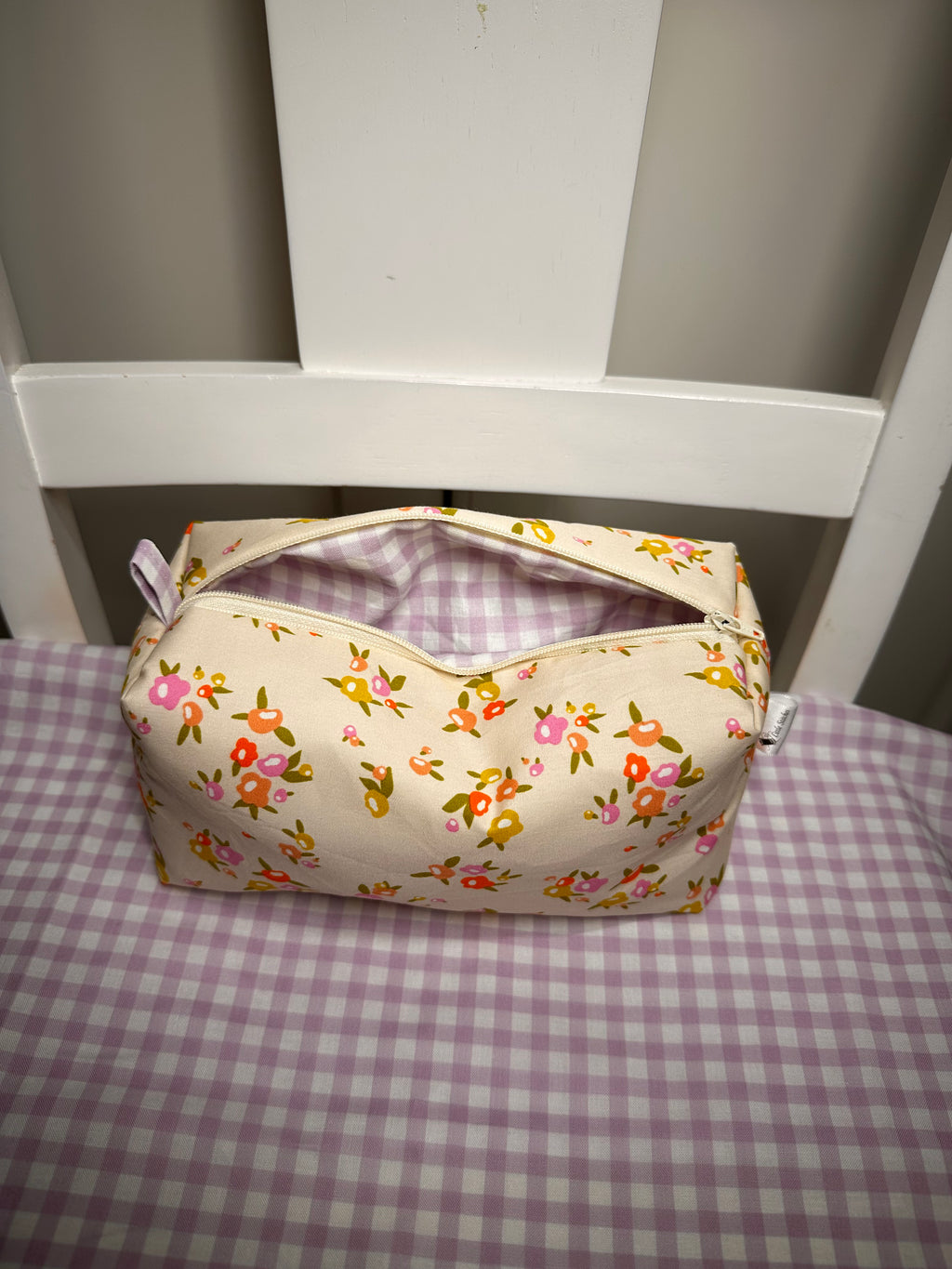 “Sweet Lavender Lamb” Midi Quilted Tote/Diaper Bag