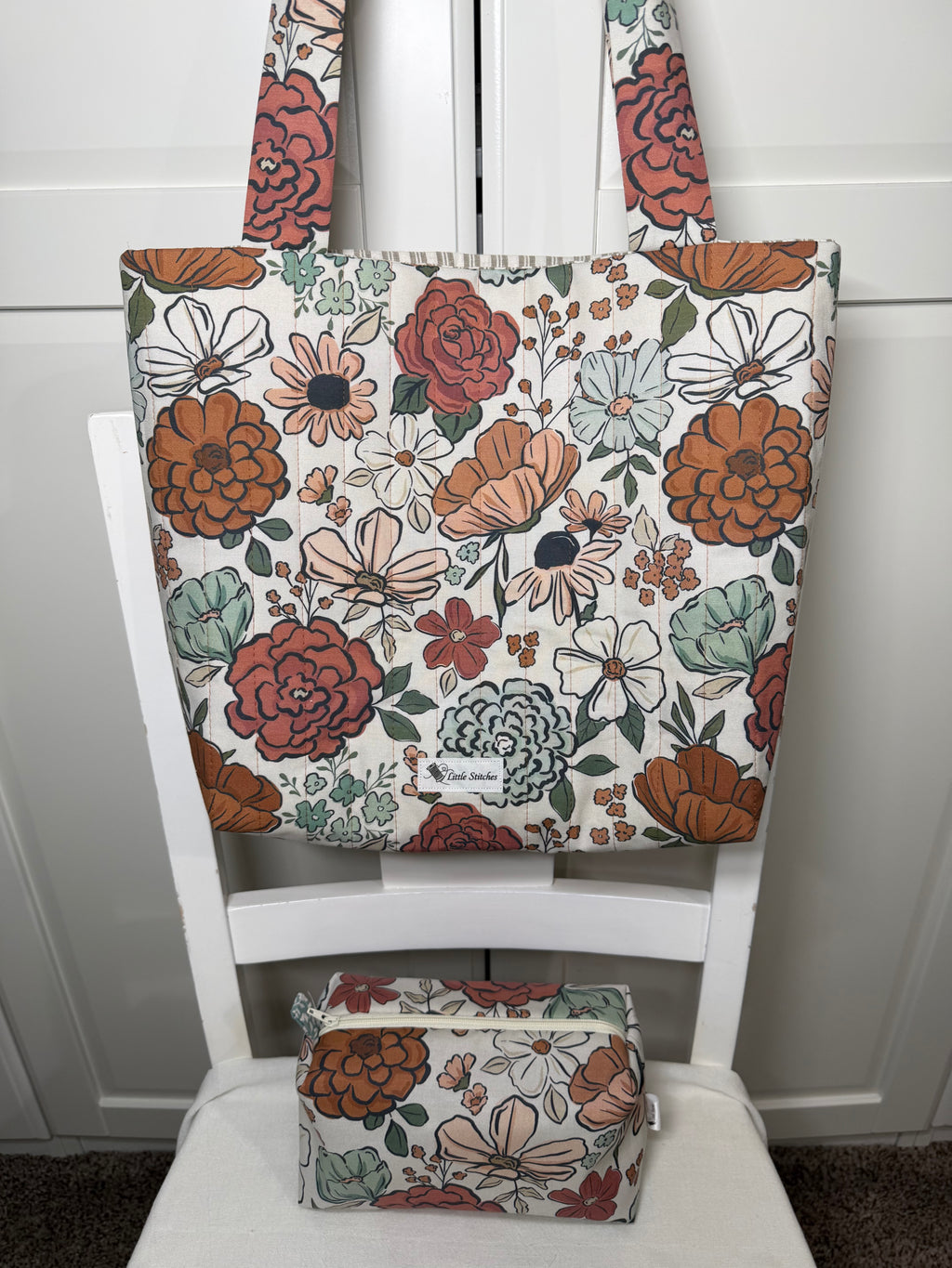 “Floral Cowgirl” Cosmetic Bag