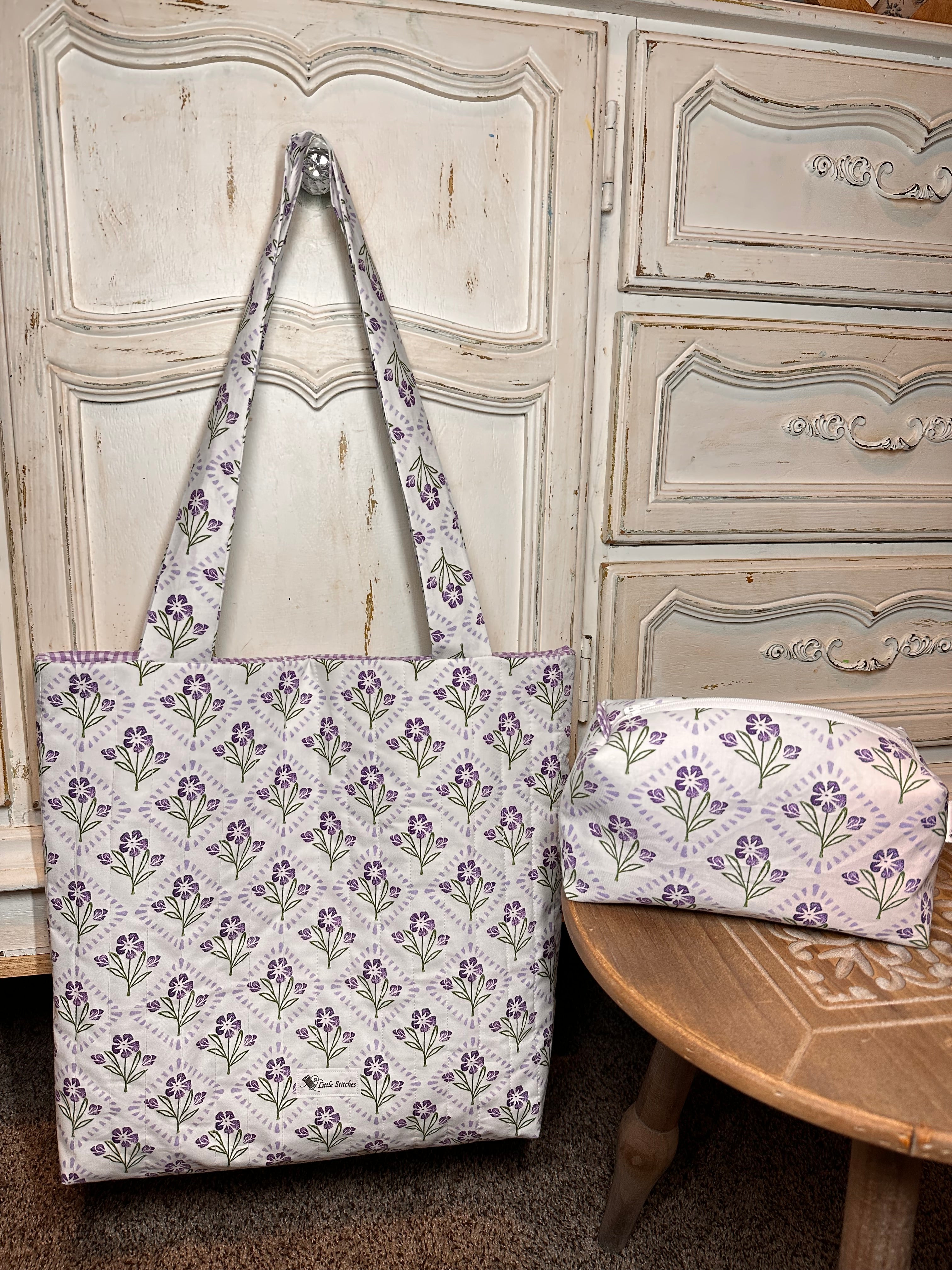 “Purple Orchid” cosmetic bag