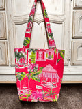 “Pink Watercolor” Basic Tote