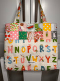 “Children’s Alphabet Kitty Quilted Tote”