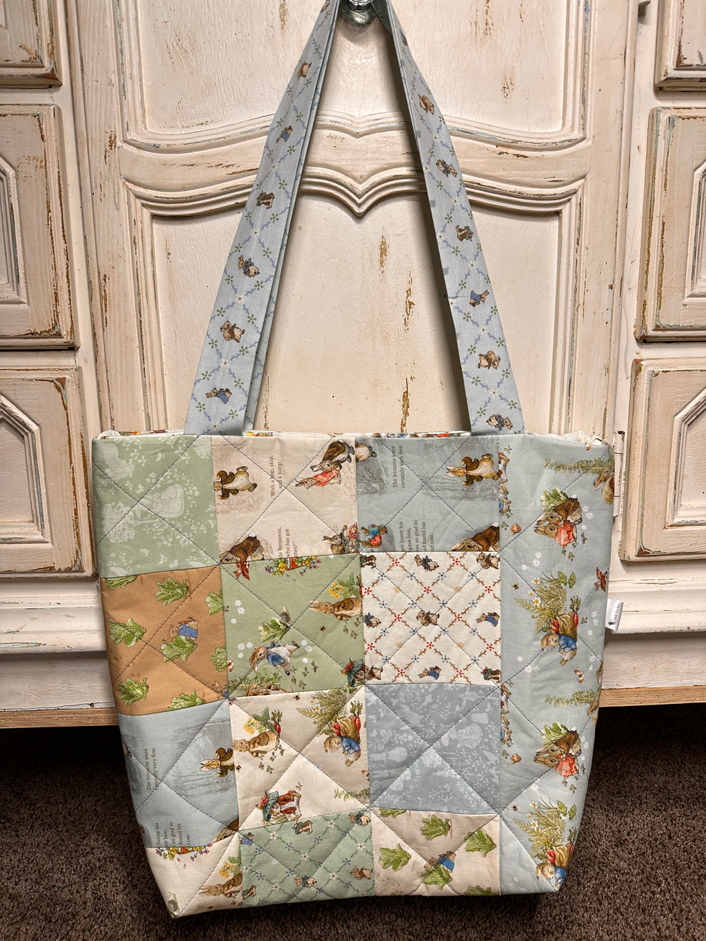 “Peter Rabbit” Quilted Tote/Diaper Bag