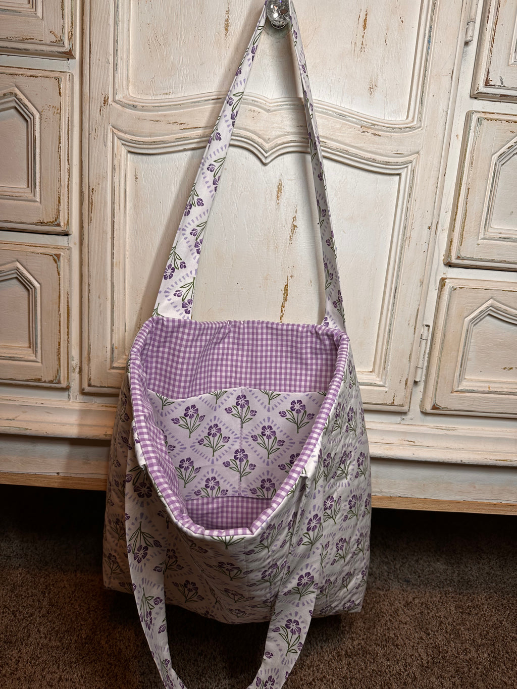 “Purple Orchid” Quilted Tote