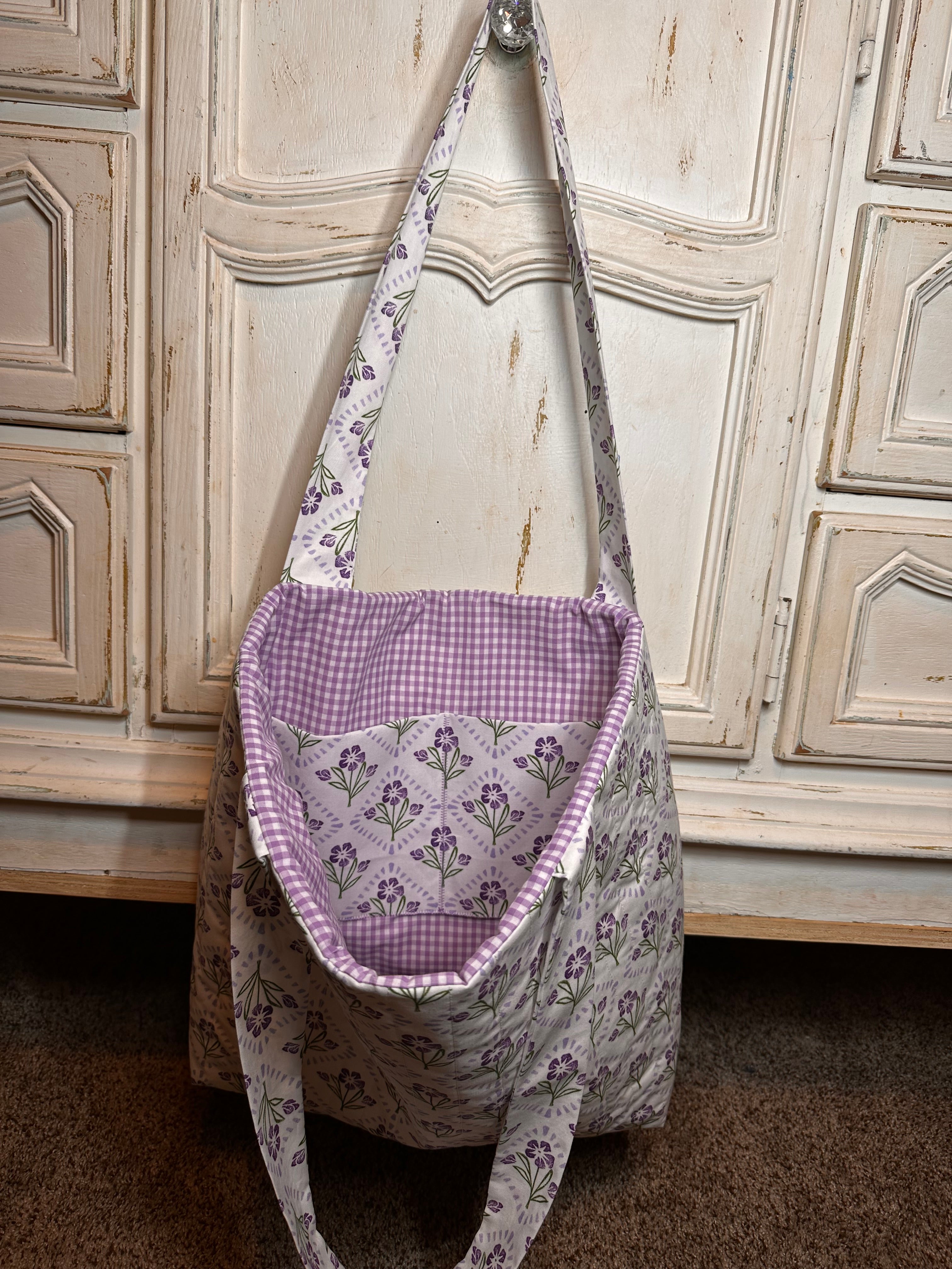 “Purple Orchid” Quilted Tote