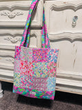 “Palm Beach Ice Cream Shop” Quilted Tote