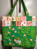 “Children’s Green/Yellow Bees” Quilted Tote