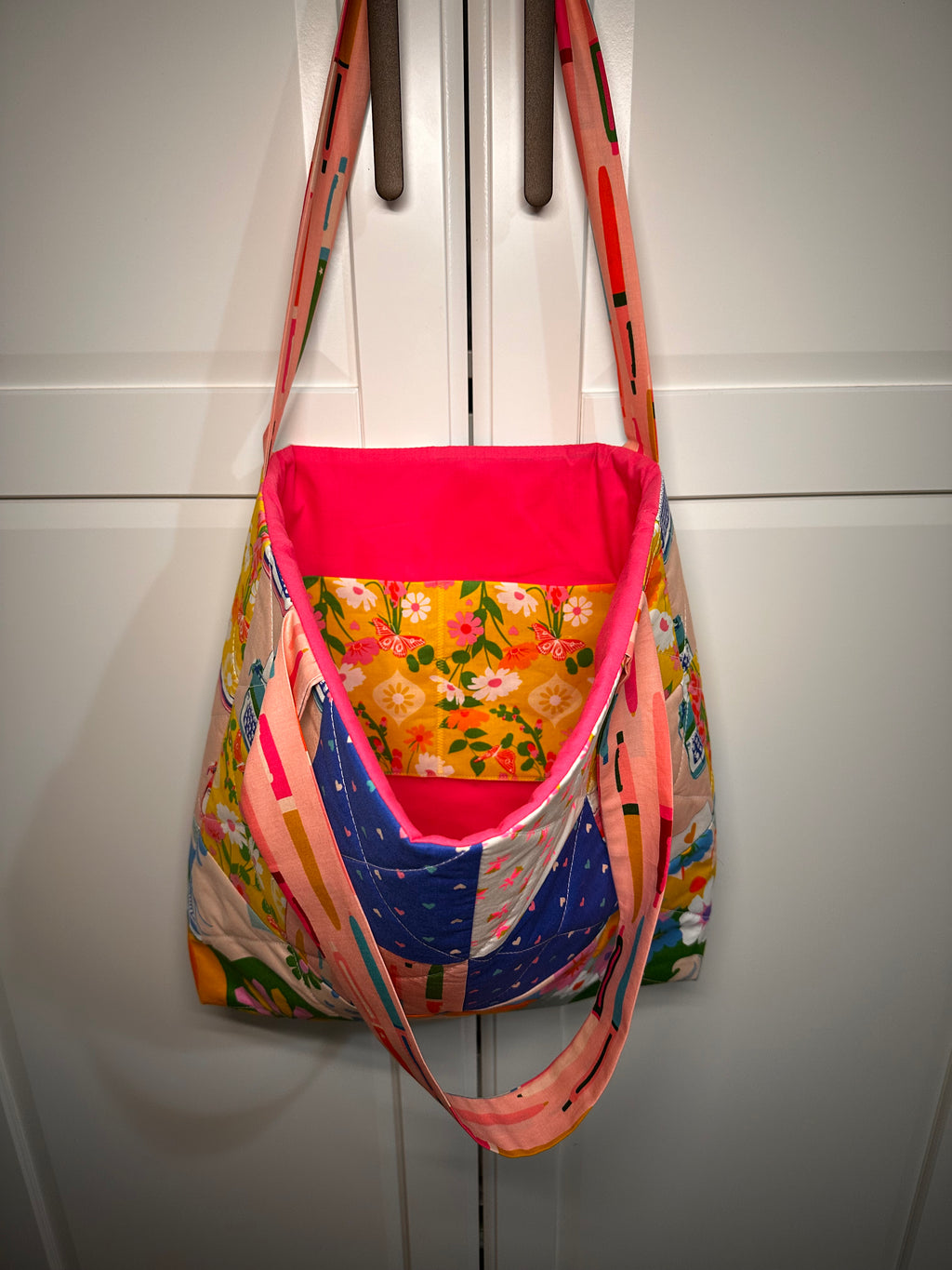 “That 70s Retro” Quilted Tote