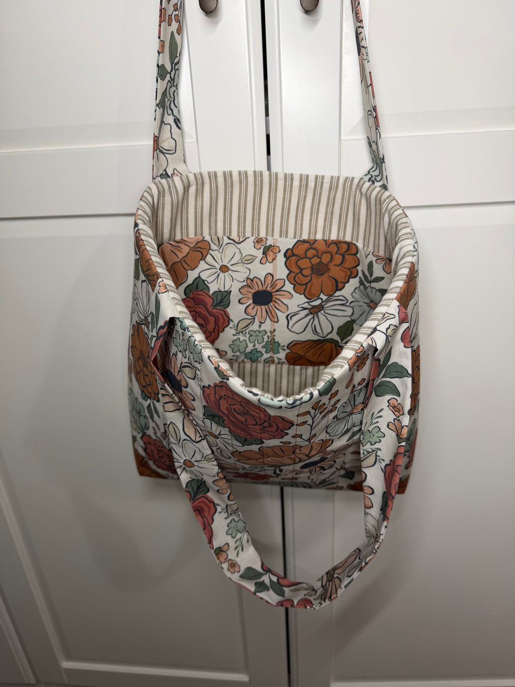 “Floral Cowgirl” Quilted Midi Tote