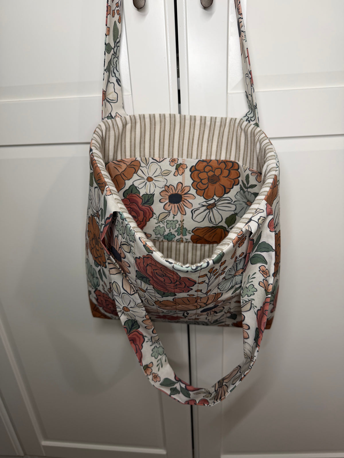 “Floral Cowgirl” Quilted Midi Tote