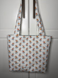 “Gold Mini Tulip” Quilted Midi Tote