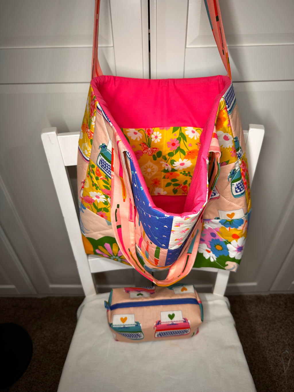 “That 70s Retro” Quilted Tote