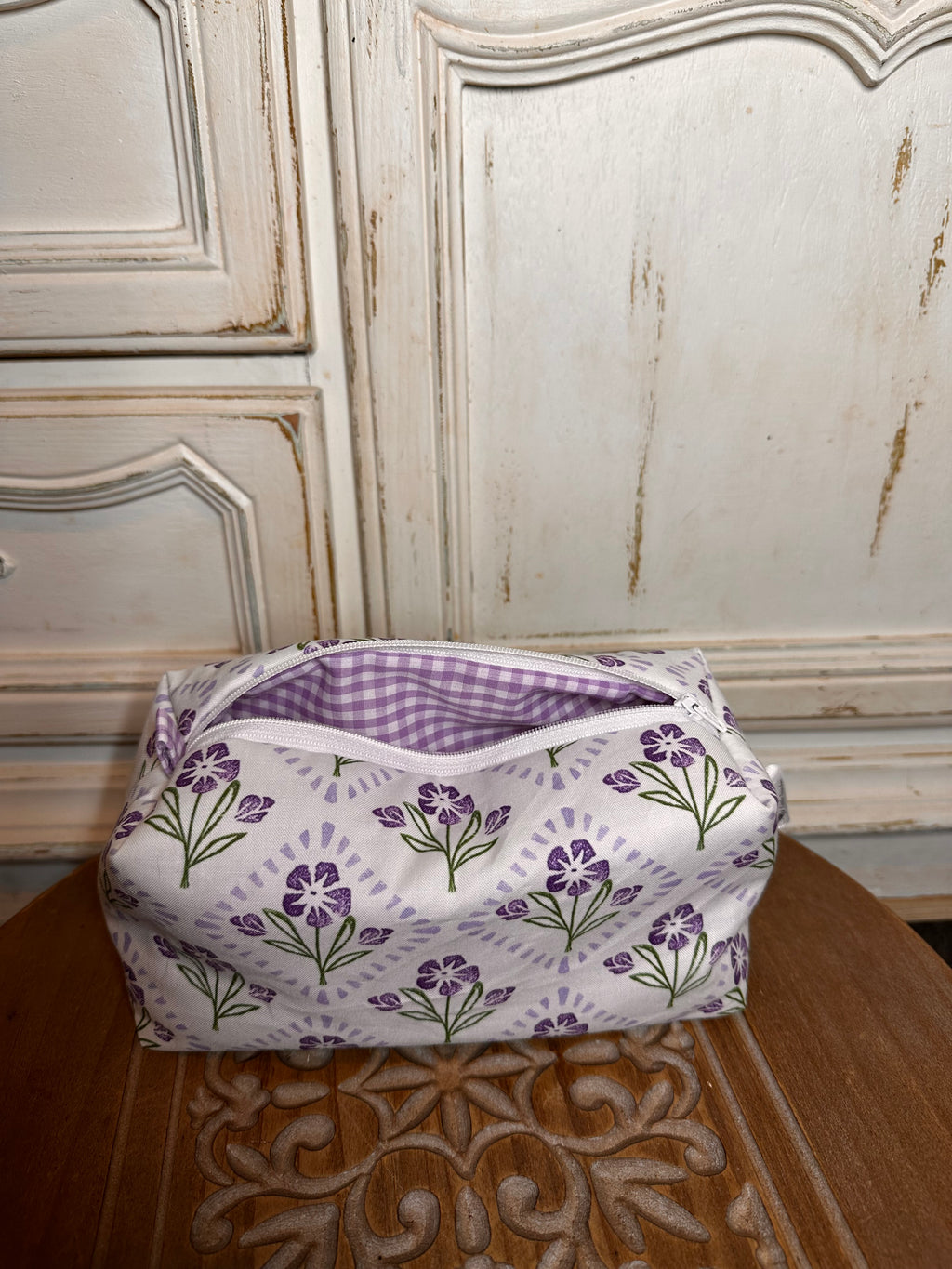 “Purple Orchid” cosmetic bag