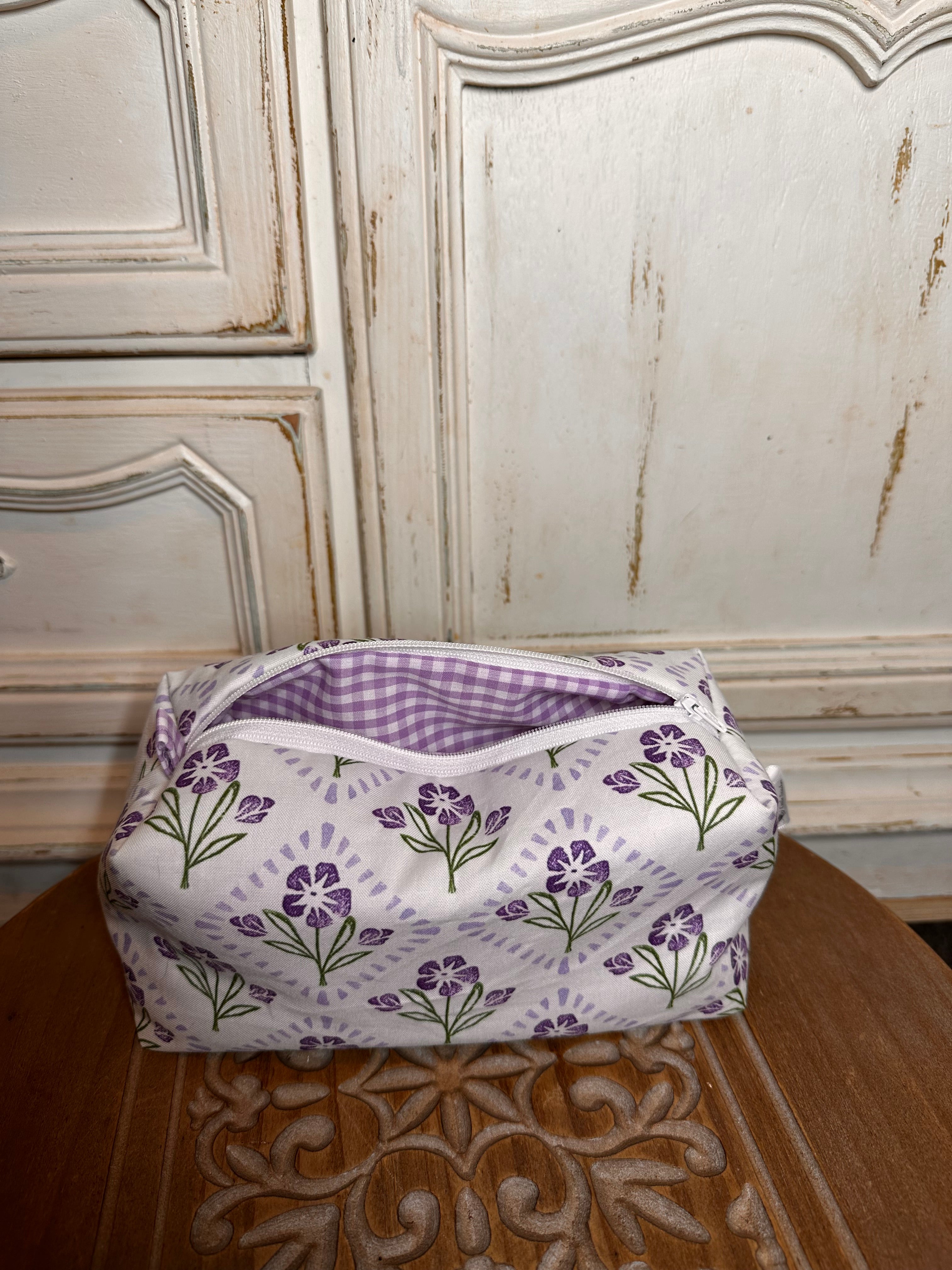 “Purple Orchid” cosmetic bag