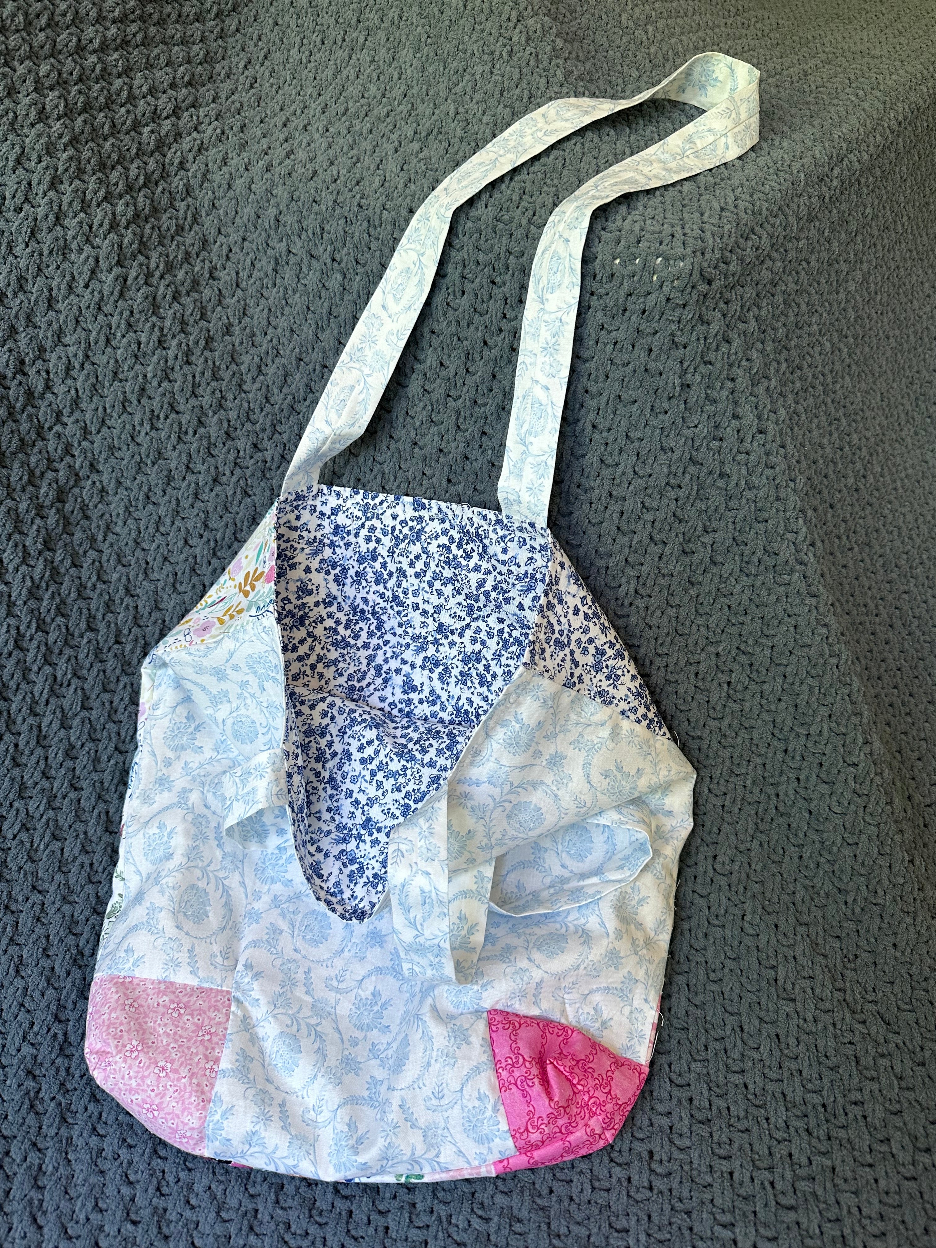 “Wildflower Patchwork” Embroidered Tote
