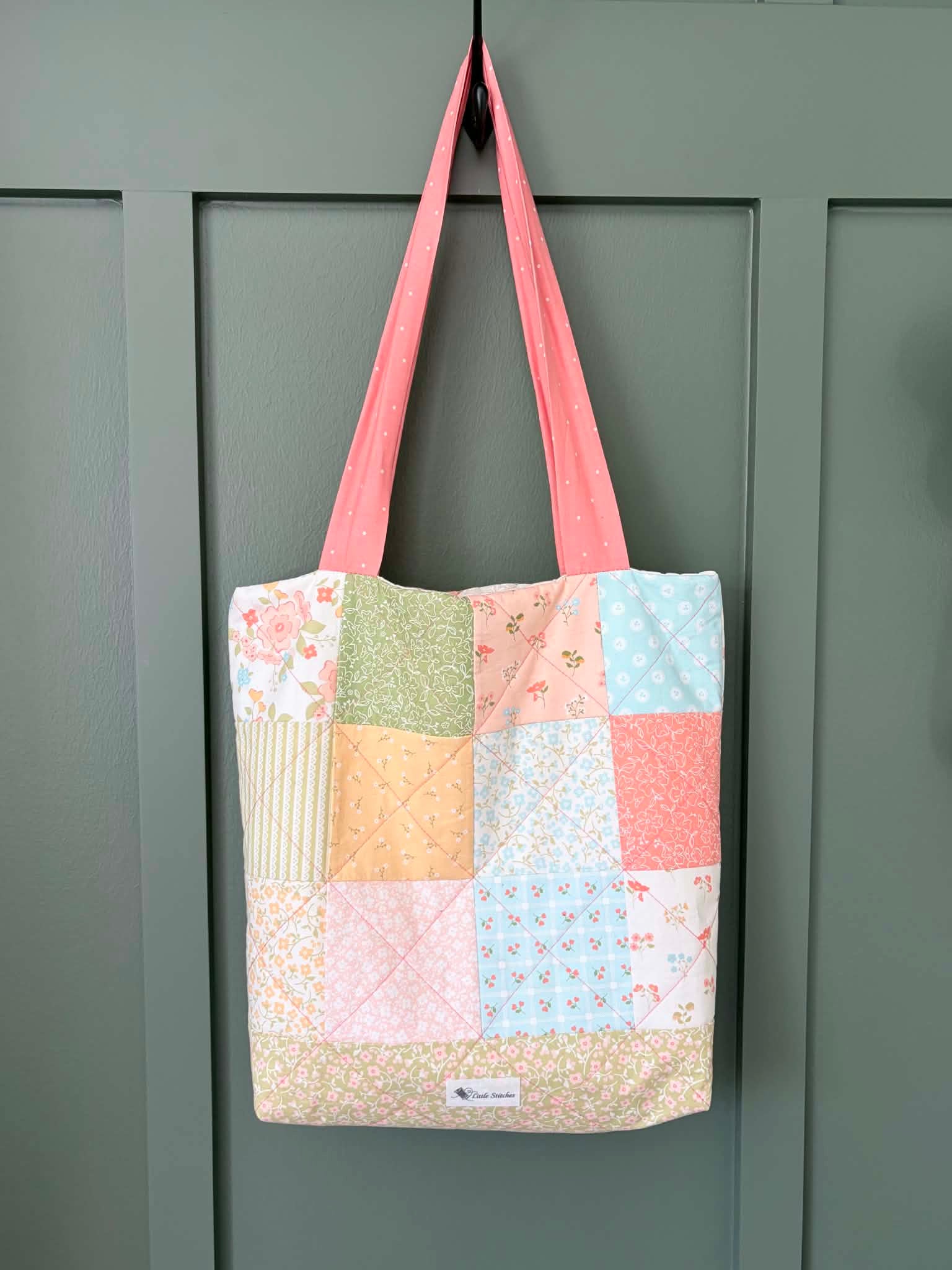 “Dainty Meadow” Quilted Tote